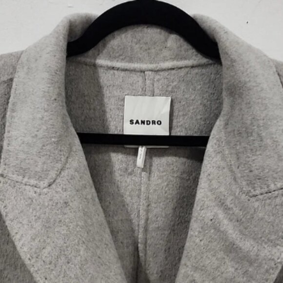 Cynthia Rowley Double- Breasted Wool-Felt Coat (SZ 40) - Picture 4 of 8